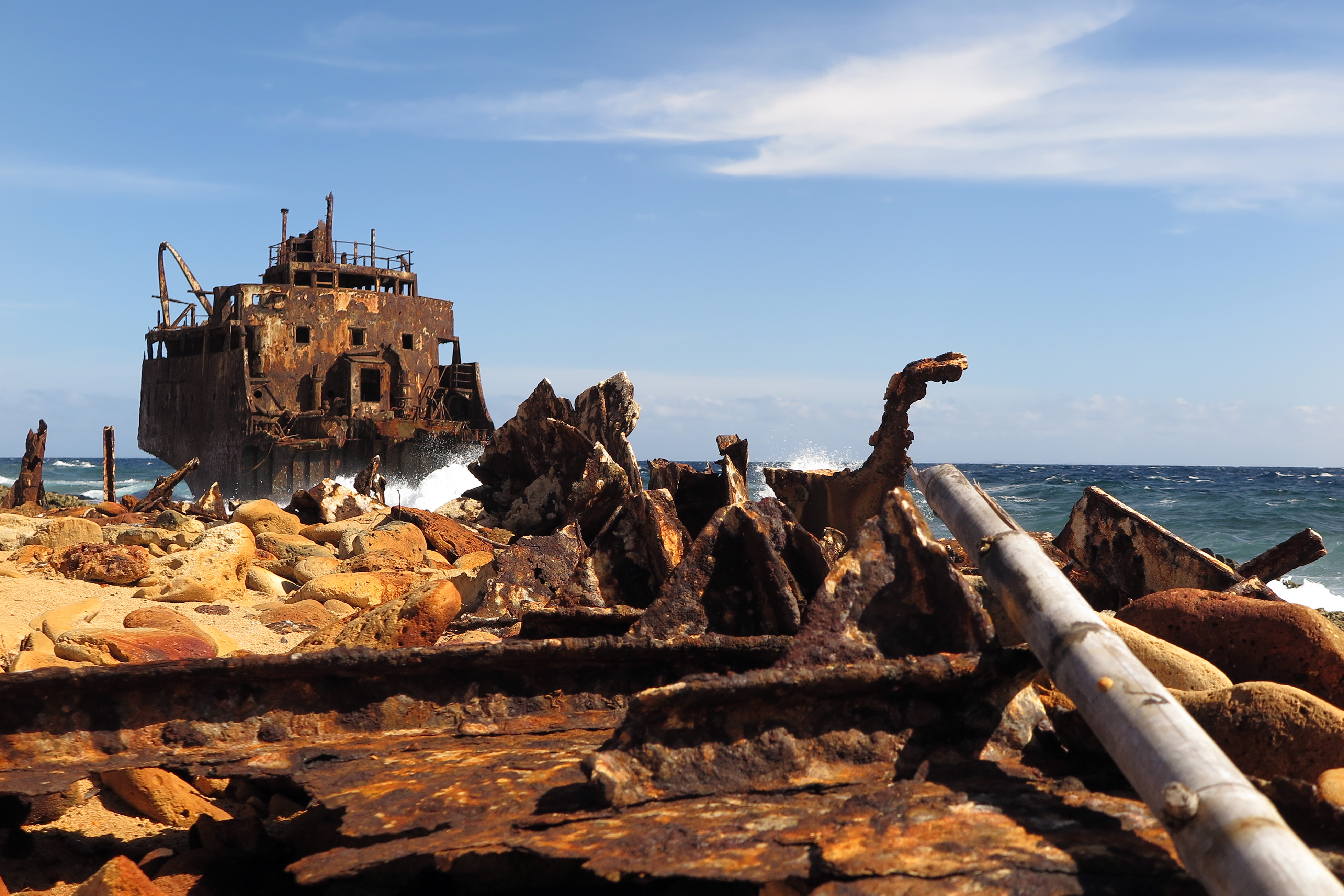 2018-01-24 - 10-43-59 - Klein Curacao - Wrack Tanker